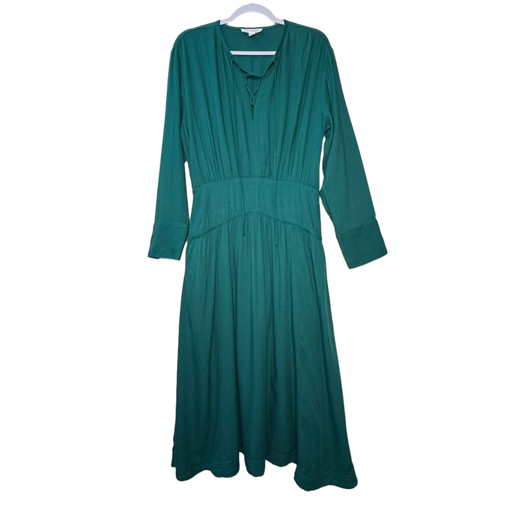 TREASURE & BOND Women’s Size Small Heirloom Green Long Sleeve Midi Dress NWOT